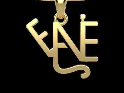 Name necklace Ewelina  3D print model