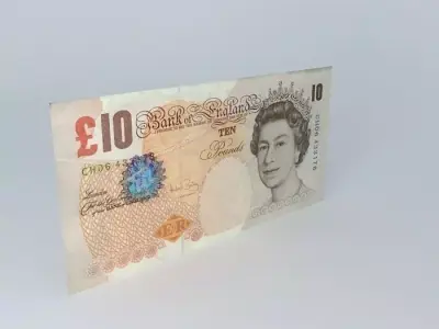 £10 Note Free 3D model