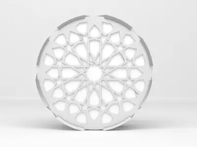 Small Stand in an Arabic Theme 3D model