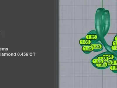 Exclusive Layered Butterfly Charm Pendant 3D print model