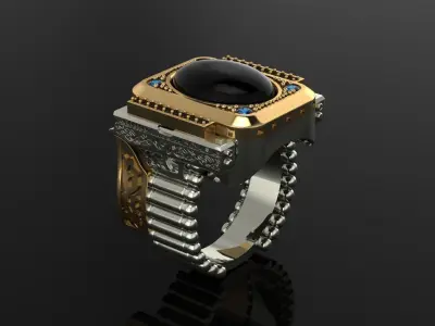  ring guns and bullets 3D print model