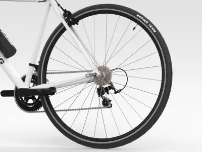 Racing Bicycle - Grey 3D model