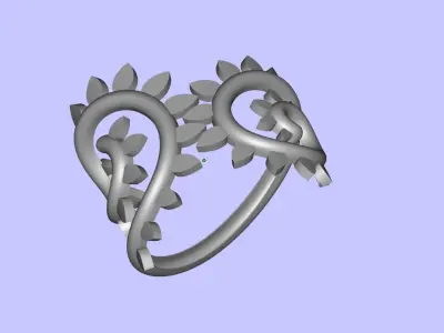 Tree branch bracelet 3D print model