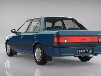 Mazda 323 Sedan 1990 3D model
