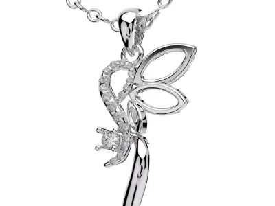 Light Jewelry  Diamond Pendent 3D ShowCase- X008-V1 3D print model