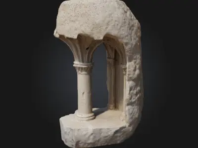 Gothic Arch Fragment  Echoes of a Sacred Past 3D model
