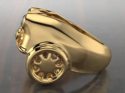 mini cooper ring gems  3D print model