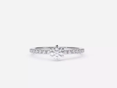 ZDR0194 engagement ring 3D print model