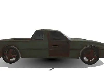 car2450 rusty truck Free 3D model