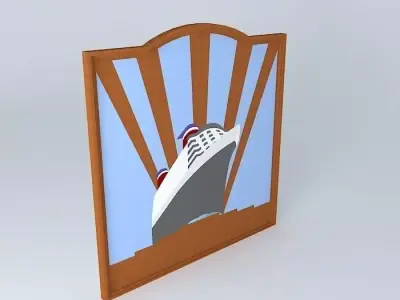 Liberty mural Free 3D model