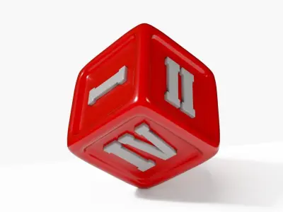 Greek Dice Free 3D model
