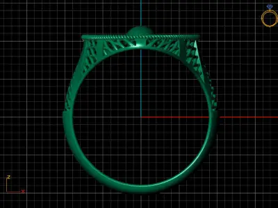 Fancy Womens Rings Plain Rings Ready STL 3DM Models Rings 3D print model 30