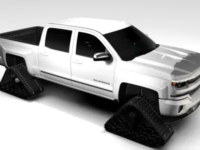 Chevrolet Silverado LTZ Z71 Crawler 2017 3D model