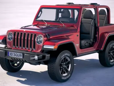 Jeep Wrangler Rubicon 2018 3D model