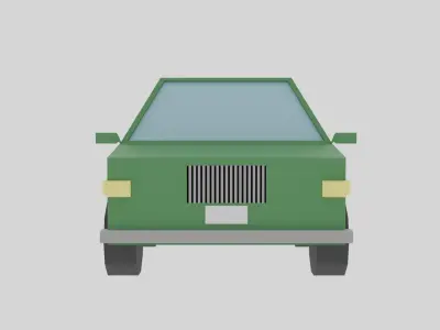 Low Poly car Low-poly 3D model 12