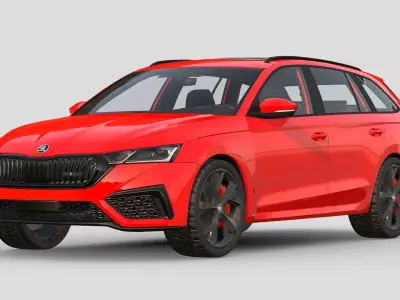 Skoda Octavia RS Combi 2021 3D model