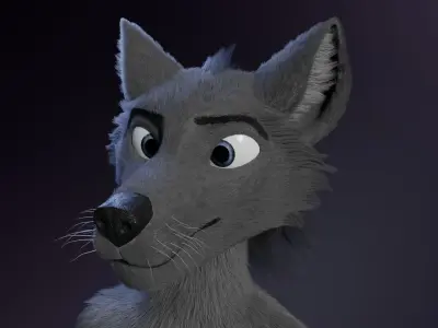 Jonny Anthro Wolf 3D model