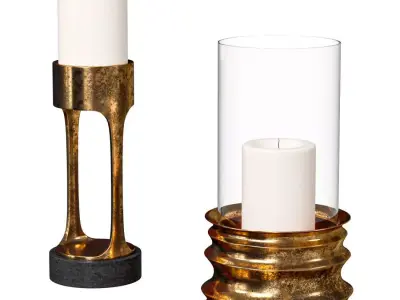 Decorative set 3D model 3