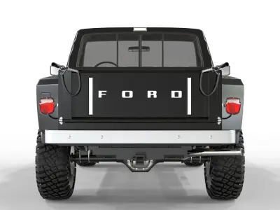 Generic F150 1986 Flared Side  3D model