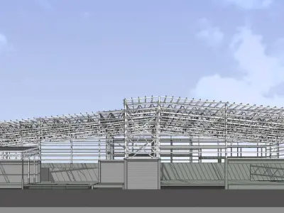 Warehouse structure 2318 3D model
