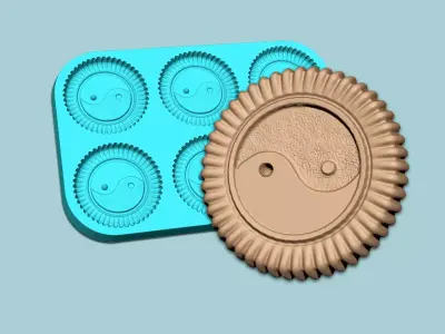 Cookie Mould 21 - Biscuit Silicon Molding 3D print model