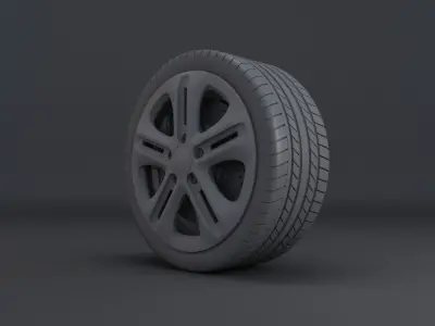 Wheels set 01 3D model