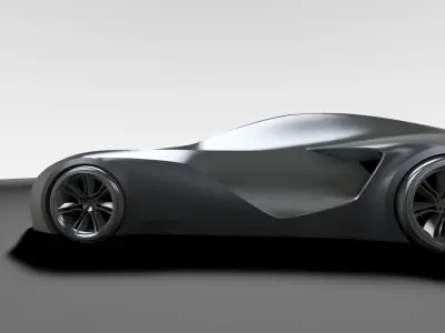 Renault concept Low-poly 3D model