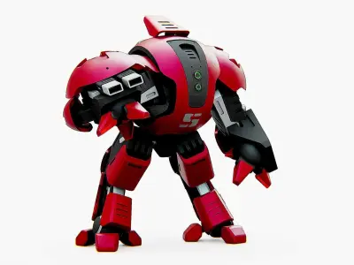 BATTLE DROID OKEANOS Rigged for Unreal Engine - Unity - MIXAMO 3D model