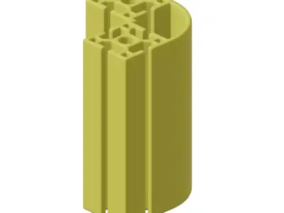 Plastic Exquisite Aluminium Profile Toy 3D model