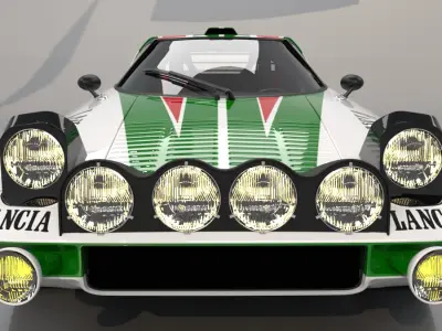 Lancia Stratos High Poly 3D model