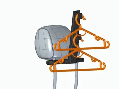 Clothes Hanger Holder Suit Hanger Holder in the Car 3D print model