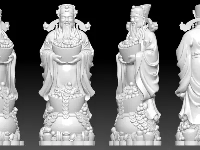 god of Wealth  3D print model