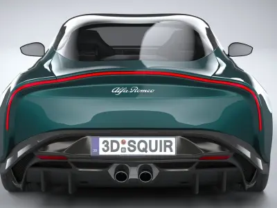 Alfa Romeo Giulia SWB Zagato 2023 3D model