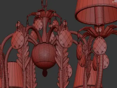 Chandelier Meranola E 1 1 8 AG 3D model