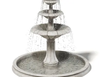 Large Fountain 3D Model 3D model