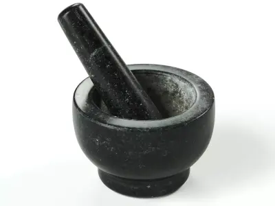 polypasta - mortar with pestle 03 3D model