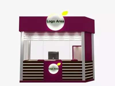 Booth Exhibition Stand a499b 3D model