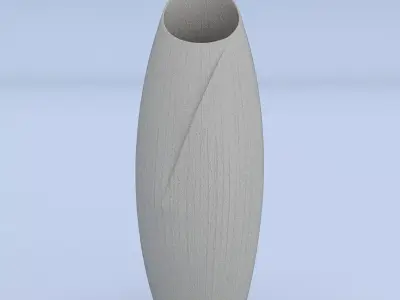 Cement Vase 3D model