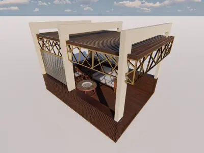 Pergolas  Shade Structures 3d Model 3D model