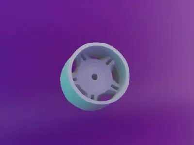 High Quality RIMS For Hot Wheels - Style 5 non-offset 3D print model