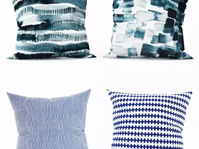IKEA Decorative Pillows set 3D model