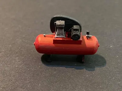 WORKSHOP COMPRESSOR 7MM SCALE 1-43 MODEL RAILWAY BUILDING 3D print model