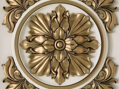 Decorative Ceiling Tile 3D model