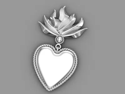 Heart Earrings 3D print model purchase