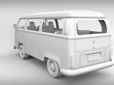 Volkswagen Kombi 2003 - For 3D Printing 3D print model