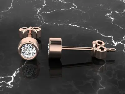 Jewelry Earring 3D print model shop