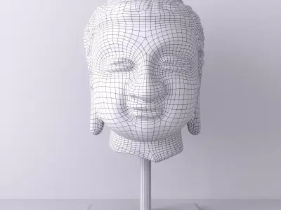 Head of Buddha 3D model