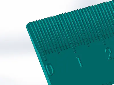 Ruler10 cm 3D print model