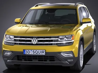Volkswagen Atlas 2018 3D model