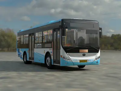 YUTONG ZK6105HNG2 bus 3D model